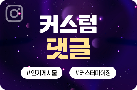 인스타그램 커스텀 댓글